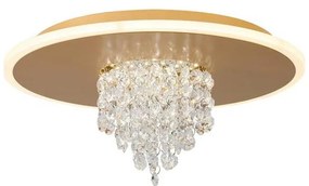 Searchlight 21126-32GO - LED димируемо таванно осветително тяло DELUGE 20W/230V Ø 31,5 см златно