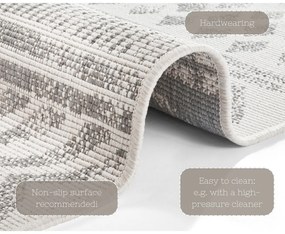 Сив и кремав килим на открито , 160 x 230 cm Biri - NORTHRUGS