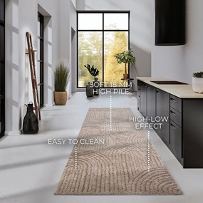 Бежова пътека 80x240 cm Chappe Beige – Elle Decoration