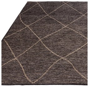 Тъмносив килим със смес от юта 160x230 cm Mulberrry – Asiatic Carpets