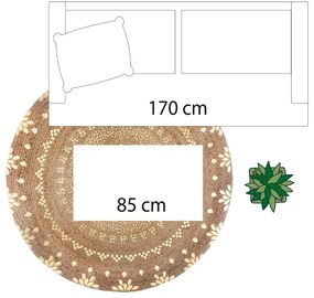 Килим atmosphera Shine, 115 cm, Юта