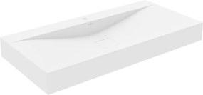 Mexen Poli плот за мивка от конгломерат 1/O 100 x 48 cm, бяла - 23021001