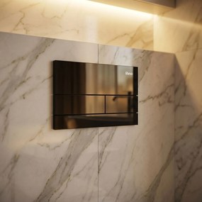Комплект Структура за Вграждане за WC Slim 024N с Бутон T Black Glass
