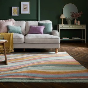 Ръчно изработен вълнен килим 120x170 cm Abstract Flow – Flair Rugs