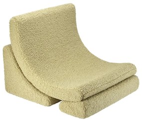 Зелен детски стол от букле Moon – Wigiwama