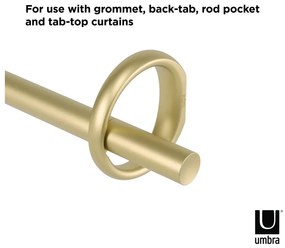 Стоманен разтегателен корниз 107 - 305 cm Ringlet - Umbra