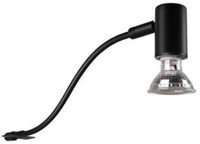 Матовочерна стенна лампа (дължина 34 см) Giada - Trio