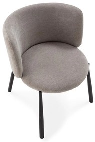 Сиви тапицирани трапезни столове в комплект 2 бр. Ginny – MOME