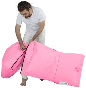 Градински пуф Siesta Sofa Bed Pouf, цвят Розов