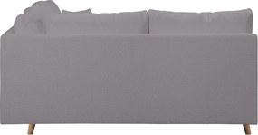 Тъмносив ъглов диван от плат букле (ляв ъгъл) Ariella - Ropez