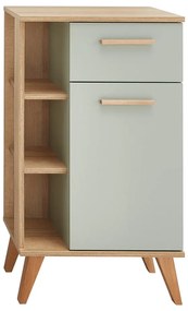 Зелен нисък шкаф за баня в дъб 51x90 cm Set 963 - Pelipal