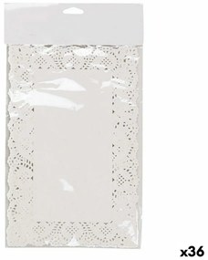 Килимче Wooow Бял хартия 24 Части 19 x 30 cm (36 броя)