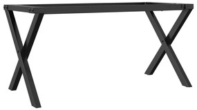 357900 vidaXL Крака за кафе маса, X-рамка, 80x40x43 см, стомана