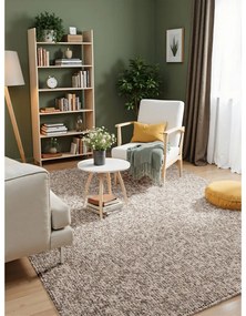 Сив килим подходящ за пране 120x170 cm Rocco Taupe – Elle Decoration
