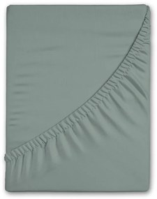 Зелен еластичен фланелен чаршаф 90x200 cm – Good Morning