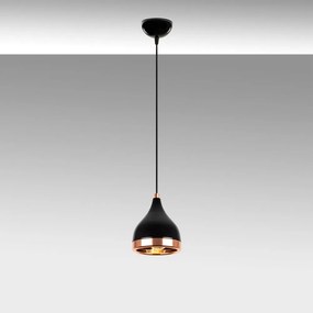 Черно/златно висящо осветително тял ø 14 cm Yildo – Opviq lights