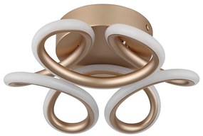 Globo 67386-24CH - LED таванна лампа MELISAND 24W/230V, Ø 26 см, златна