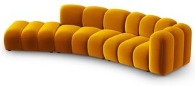 Жълт ъглов диван (десен ъгъл) Lupine – Micadoni Home