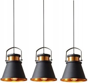 Лампа  ASTI AAA APP176-3CP Black/Gold