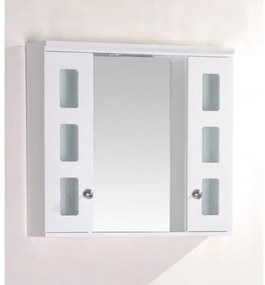 Огледален PVC шкаф ICMC 1043 60 с LED осветление, 60x13x55см