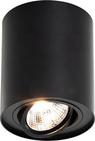 Комплект от 4 модерни таванни прожектора черни регулируеми AR70 - Rondoo Up