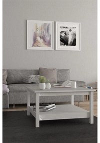 Бяла масичка за кафе 81x81 cm Madrid - Tvilum