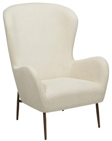 Кремаво кресло от плат букле Glam – DAN-FORM Denmark