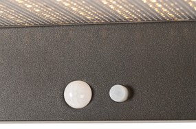 Външна стенна лампа тъмно сива с LED и димируема светлина на солар - Sunnie