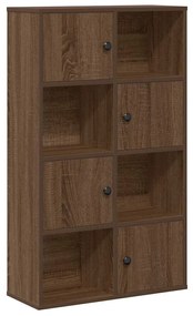 860397 vidaXL Библиотека, кафяв дъб, 60x24x101,5 см, инженерно дърво