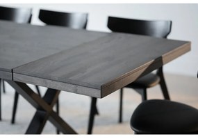 Тъмнокафява дъбова маса за хранене Brooklyn - Rowico