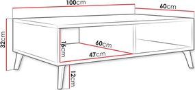 Маса за кафе Picru-Бяло