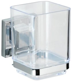 WENKO 22680100 -Чаша VACUUM-LOC QUADRO ED 7,5x10 cm сребрист/лъскав хром/прозрачен