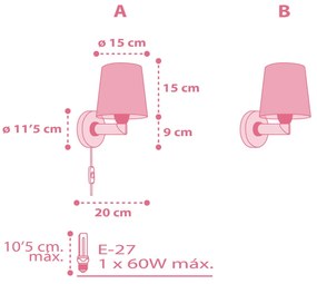 Стенна апличка Ango Flamingo