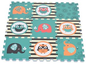 Moni toys - Мек пъзел-килим Elephant-Owl - 3064