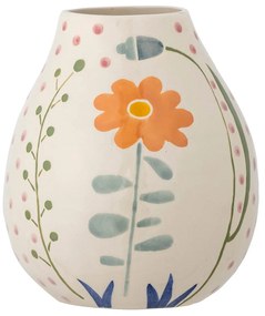 Кремава глинена ръчно рисувана ваза (височина 17 cm) Taza – Bloomingville