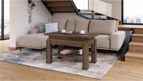 БРАВО Елегантен Орех - РАЗТЕГАТЕЛНА ХОЛНА МАСА С ПОВДИГАЩ МЕХАНИЗЪМ И С РАФТ