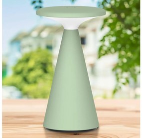 LED настолна лампа PAROS, 1,8W, 5V USB, 1800 mAh, IP44, зелена