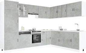 3314995 vidaXL Комплект кухненски шкафове от 14 части Porto, инженерно дърво