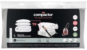 Вакуумна подсилена текстилна кутия за съхранение на дрехи 56x56x16,5 cm Granit – Compactor