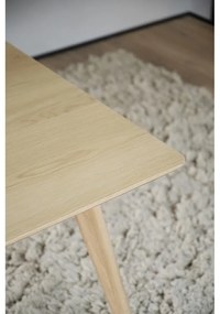 Сгъваема маса за хранене с плот от ясенова дървесина 190x90 cm Yumi - Rowico