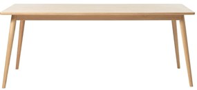 Сгъваема трапезна маса с дъбов плот в естествен цвят 190x90 cm Barrali – Unique Furniture