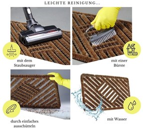 Изтривалка от кокосови влакна 45x75 cm Coco Natural – Hanse Home