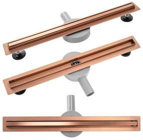 Линеен сифон Rea NEO Slim Pro brushed copper 70