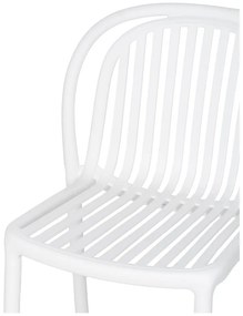 Бял пластмасов трапезен стол Alia – Ixia