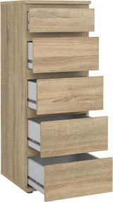 Висок скрин от декор от дъб естествен 40x107 cm Nova – Tvilum