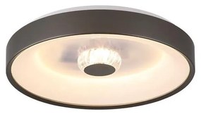 Searchlight 89735-38LT - LED димируем плафон POLKA 24W/230V + 6W, диаметър 38,5 см, кафяв