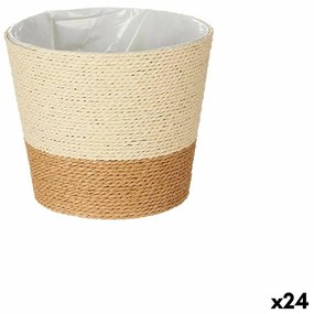 Саксия Кафяв Въже Пластмаса 19,5 x 17,5 x 19,5 cm (24 броя)