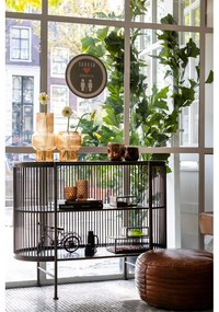 Черен метален скрин 100x80 cm Yinthe - Light &amp; Living