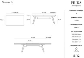 Сгъваема маса за хранене Frida - Windsor &amp; Co Sofas