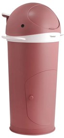 Тъмнорозово пластмасово кошче за пелени 25 l Whale – Kindsgut